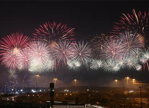 黄陵县焰火晚会